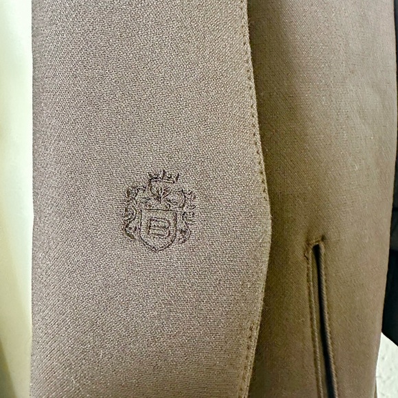 Babaton Aritzia Power Hip Blazer Size 12 Brown Pockets Stretch Mid Length Work - Picture 9 of 11